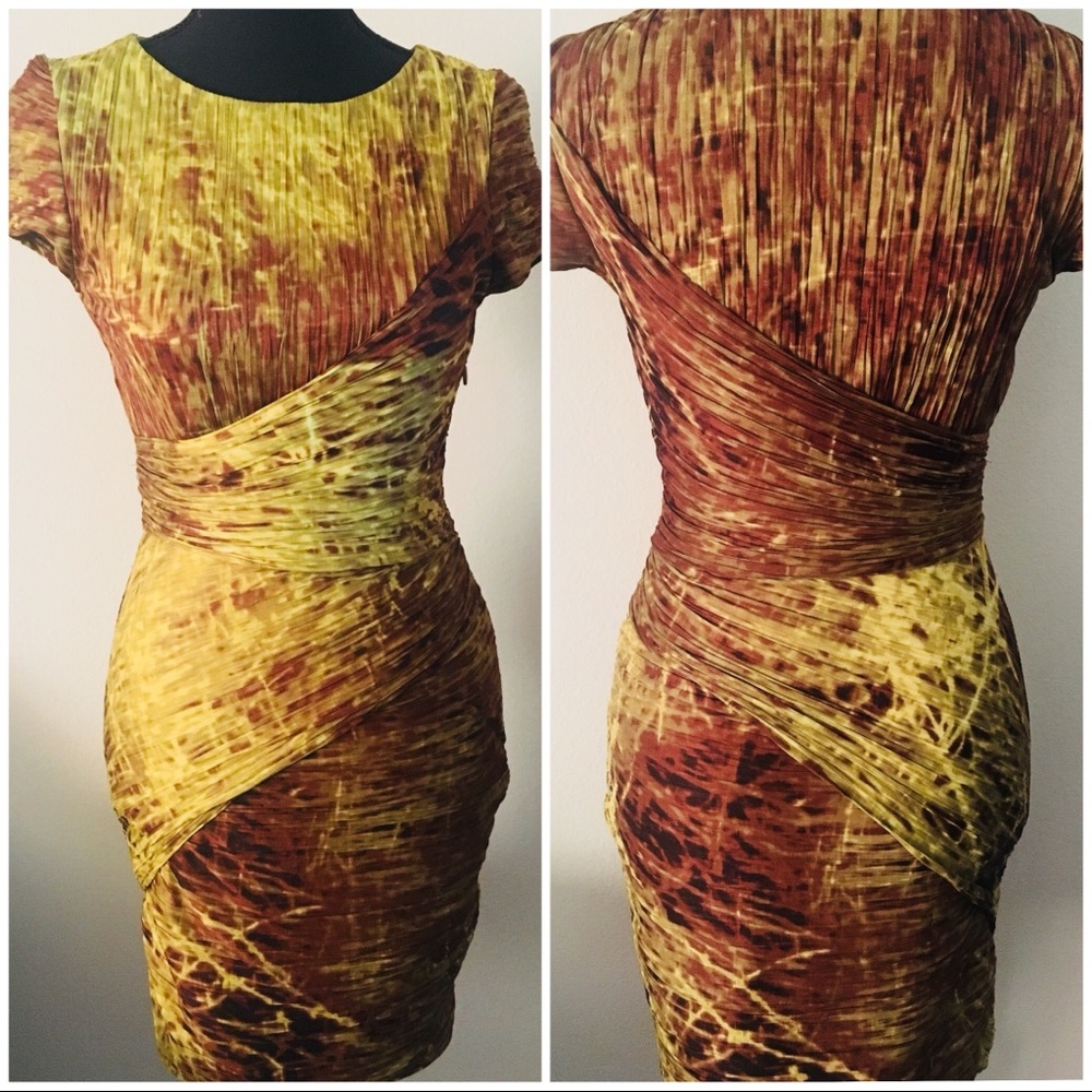 Halston Heritage, Cap Sleeve Dress